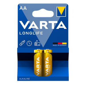 بطاريات قلوية AA طويلة العمر من فارتا