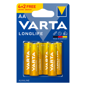 بطاريات قلوية AA طويلة العمر من فارتا