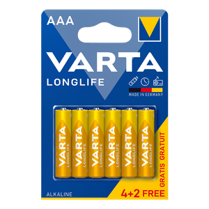 بطاريات قلوية AAA طويلة العمر من فارتا