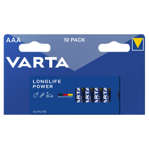 Varta Longlife Power Aa Alkaline Batteries Vp10 Blister