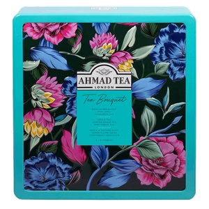 Ahmad Tea Nine Selections Bouquet Caddy Assorted Flavored Tea Bags