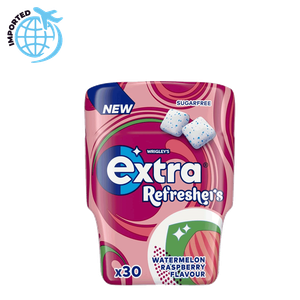 Extra Refreshers Watermelon Raspberry Gum Bottle 