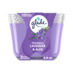 Glade Lavender & Aloe Scented Candle 