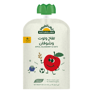 Natureland Apple Blueberry Puree With Oats