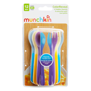 Munchkin Reveal Color Changing Cutlery Set