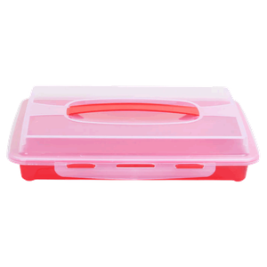 Plast Art Cake Storage Box Rectangle Shape