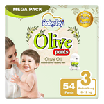 Babyjoy Medium Diaper Pants Olive Oil Size 3 - (6 - 12 kg)