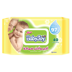 مناديل مبللة أكثر سماكة وحجماً من بيبي جوي
