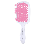 Bows & Dots Scalp Air Brush - White & Pink