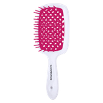 Bows & Dots Scalp Air Brush - White & Purple