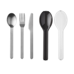 طقم أدوات مائدة إيليبس بلون أسود من ميبال