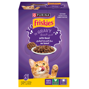 Friskies Beef Gravy Pouch Cat Food