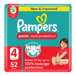 Pampers Rash Protection Pants Diapers - (9-14 kg)