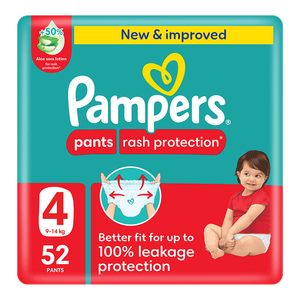 Pampers Rash Protection Pants Diapers - (9-14 kg)