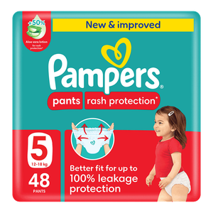 Pampers Rash Protection Pants Diapers - (12-18 kg)