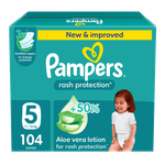 Pampers Rash Protection Taped Diapers - (11-16 kg)