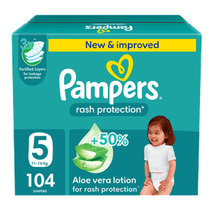 Pampers Rash Protection Taped Diapers - (11-16 kg)