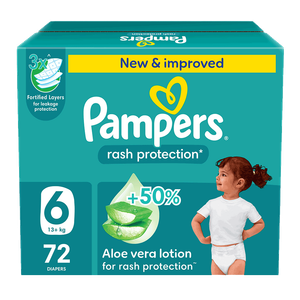 Pampers Rash Protection Taped Diapers - (13+ kg)