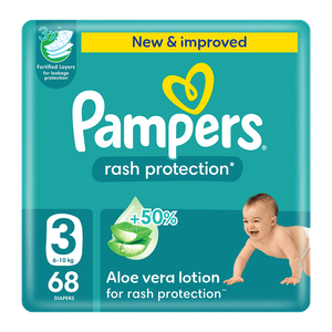 Pampers Rash Protection Taped Diapers - (6-10 kg)