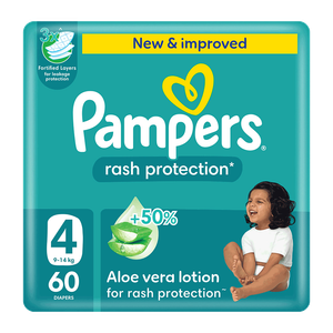 Pampers Rash Protection Taped Diapers - (9-14 kg)