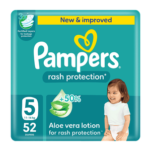 Pampers Rash Protection Taped Diapers - (11-16 kg)