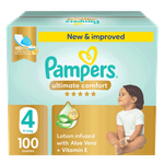 Pampers Ultimate Comfort Taped Diapers - (9-14 kg) 