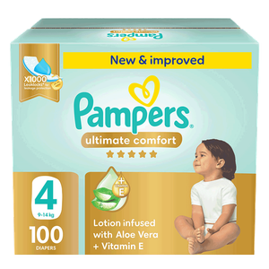 Pampers Ultimate Comfort Taped Diapers - (9-14 kg) 