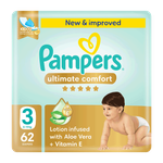 Pampers Ultimate Comfort Taped Diapers - (6-10 kg)