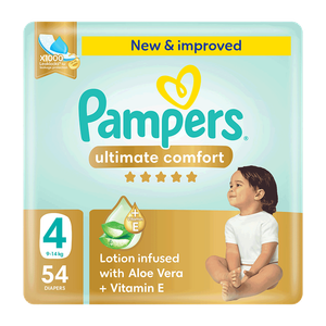 Pampers Ultimate Comfort Taped Diapers - (9-14 kg) 