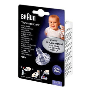 Braun LF40 ThermoScan Ear Thermometer Lens Filters 