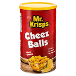 Mr. Krisps Cheese Ball Cheese Flavor Snack Cans