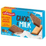 DeBeukelaer Griesson Choc & Milk Filled Biscuit Pockets