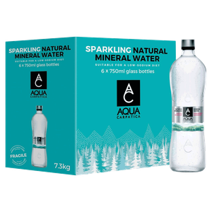 Aqua Carpatica Sparkling Natural Mineral Water Large Glass Bottles