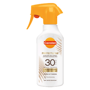 رذاذ حليب للسمرة والحماية بمعامل 30 من كاروتين