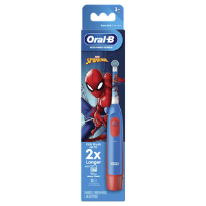 Oral-B DB5 Kids 3+ Spiderman Battery Powered Toothbrush & Replacement Brush Head
