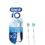 أورال-بي iO رؤوس فرشاة بديلة ألتيميت كلين لفرشاة الأسنان الكهربائية القابلة لإعادة الشحن – أبيض