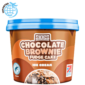 من سايدز براوني فادج كيك مع آيس كريم