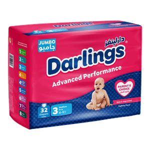 Darlings Advanced Size 3 Jumbo Medium 4-9 kg 