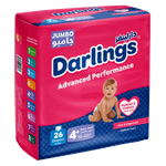 دارلينغز أدفانسد مقاس 4+ جامبو سوبر ماكسي 10-20 كجم  