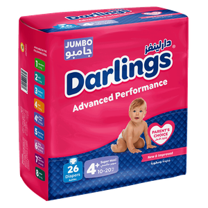 Darlings Advanced Size 4+ Jumbo Super Maxi 10-20 kg 