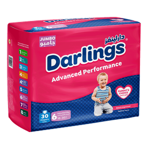 Darlings Advanced Size 6 Jumbo Extra Maxi Plus 18-30 kg