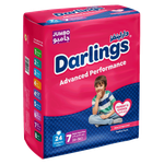 Darlings Advanced Size 7 Jumbo Super Maxi Plus 24-36 kg 