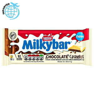 شوكولاتة بيضاء مع بسكويت مفتت من نستله ميلكي بار  