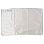 Hair Alchemy Satin Pillowcase - Ivory with Grey Edge