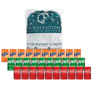 Cola 3 in 1 Assorted Soft Drink + Ice Cubes