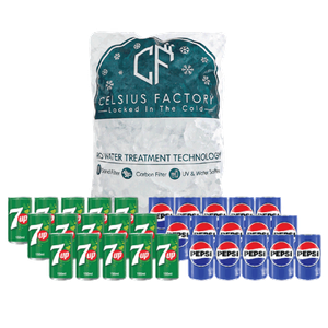 Pepsi Regular & 7Up Regular + Ice Cubes