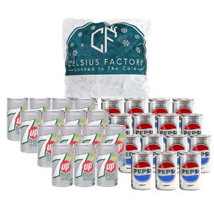 Pepsi Diet & 7Up Diet + Ice Cubes