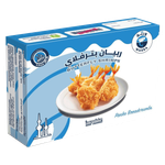 روبيان فراشة من وربا مغطى بفتات البانكو  