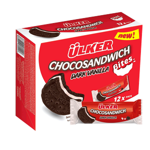 بسكويت ساندويتش بالشوكولاتة الداكنة والفانيليا من ألكر