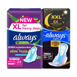 Always Maxi-Thick XL Day Aloe Vera + XXL Night Value Pack